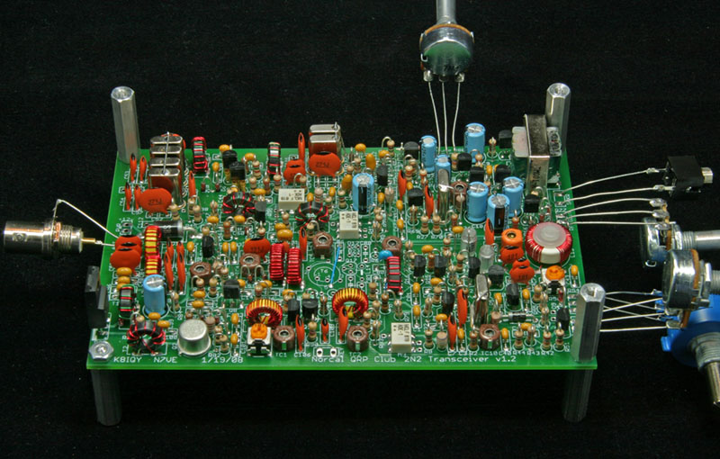 Completely built PCB